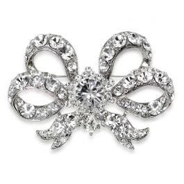 Buy Buckingham Palace Double Bow Brooch | Official Royal Gifts