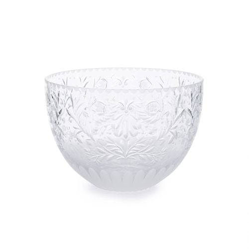 Acanthus Ltd Ed Crystal Bowl, with ornate cut glass Acanthus flowers. 