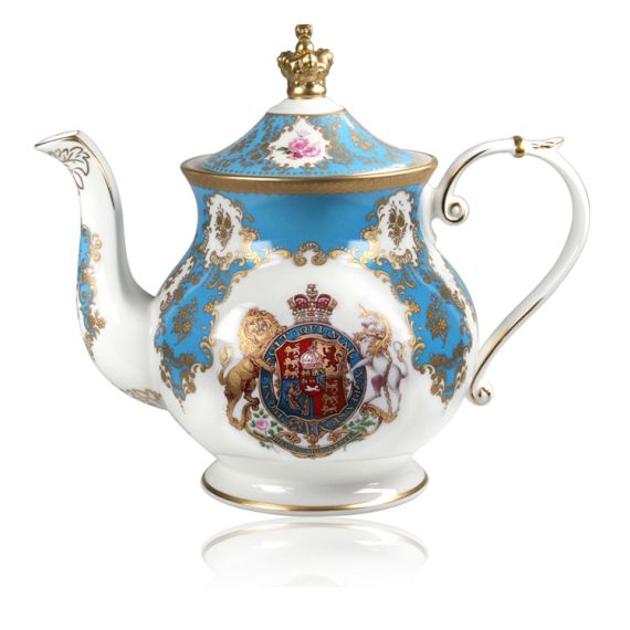 Coat Of Arms Fine Bone China Range Buy Coat Of Arms 6 Cup Teapot from The Buckingham Palace Online Shop