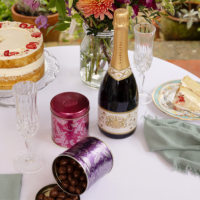 Royal Sparkling Wine and Sweet Treats
